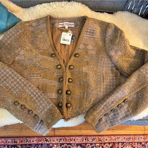 FREE PEOPLE CROPPED MILITARY JACKETS